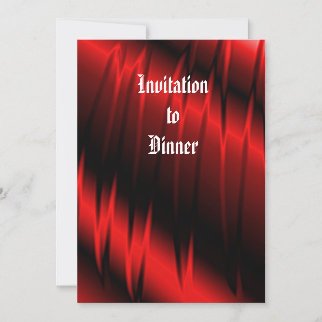 Red Claws Invitation (Front)