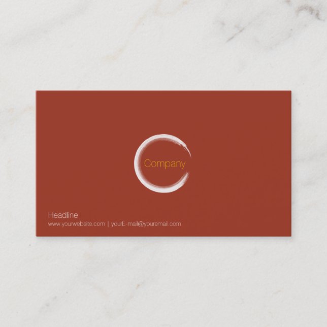 Red Clay Business Card (Front)