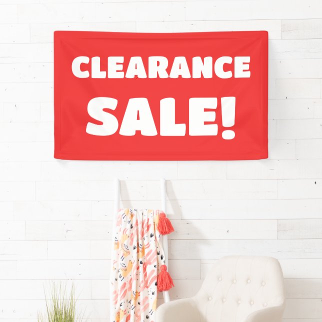 Red Clearance Sale Banner (Insitu)