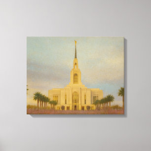 Red Cliffs Utah Temple Painting™ LDS Art Canvas Print