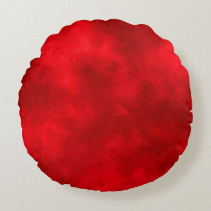 Red Cloud Effect Round cushion