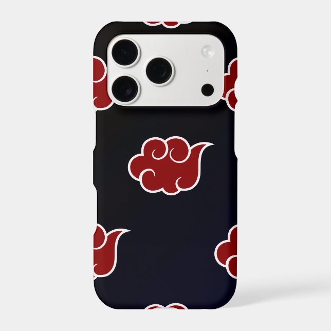 Red Clouds Anime Pattern  (Back)