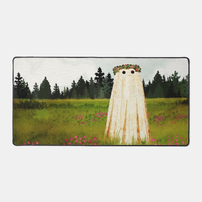 Red Clover Ghost Desk Mat (Front)