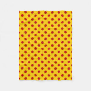 Red Clover Ribbon by Kenneth Yoncich Fleece Blanket
