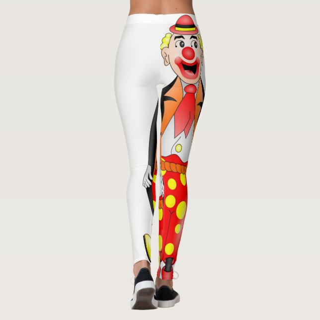red clown white leggings long teenager (Back)