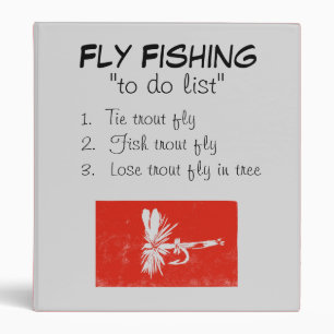 "Red Coachman Dry-To Do List" Fishing Journal Binder