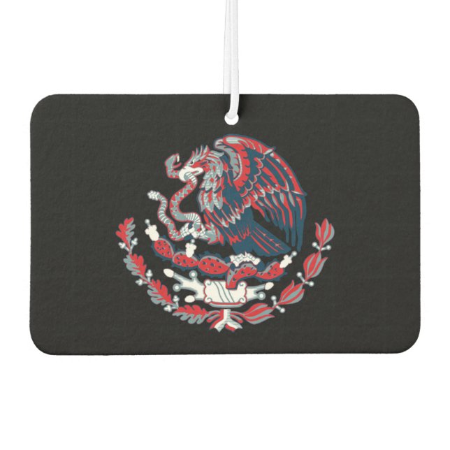 Red coat of arms car magnet air freshener (Front)