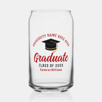 Red College Graduation Personalized Graduate Name