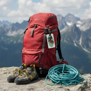Red Colourful Roller Coaster Ride Luggage Tag