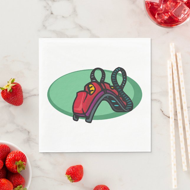 Red Colourful Roller Coaster Ride Napkin (Creator Uploaded)