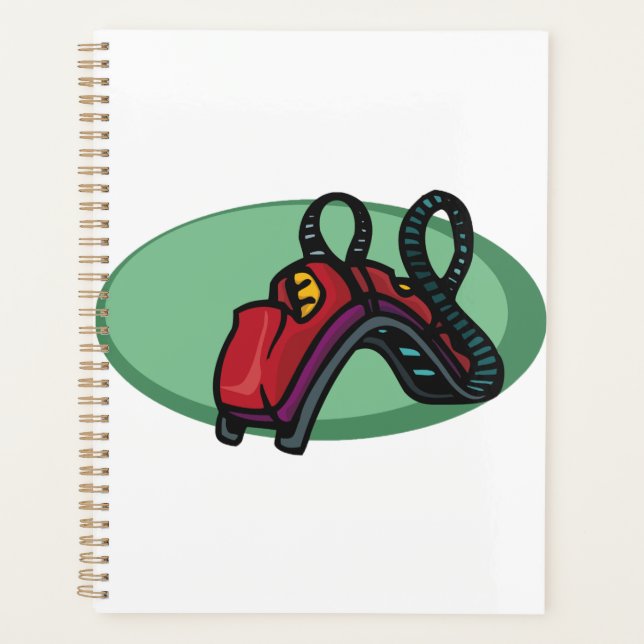 Red Colourful Roller Coaster Ride Planner (Front)