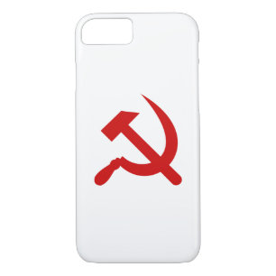 Red Communism hammer and sickle symbol Case-Mate iPhone Case