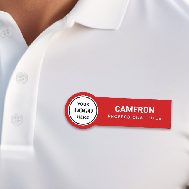 Red Company Logo Name Tag (Creator Uploaded)