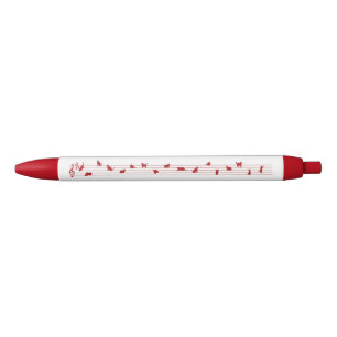 Red Conceptual Art Cat Song Pen