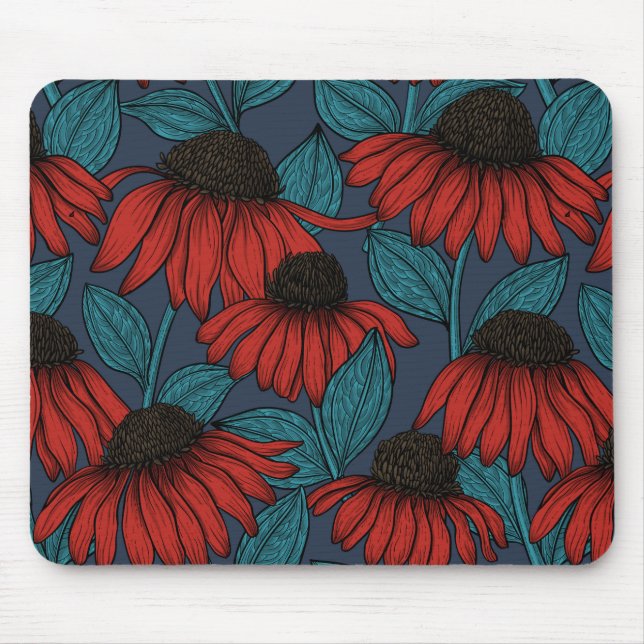Red coneflowers mouse pad (Front)