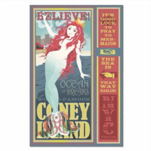 red coney island mermaid Thunder_Cove