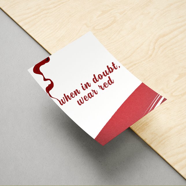 Red Confidence Nail Salon Art Poster (Creator Uploaded)