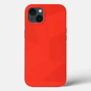 Red, cool, trendy, modern, simple geometric art iPhone 13 case