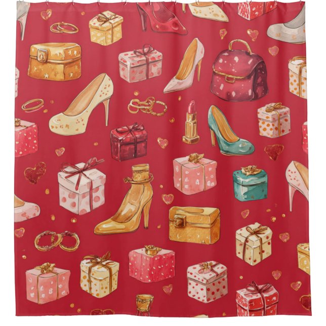 Red Coquette Christmas Glam Pattern (Front)