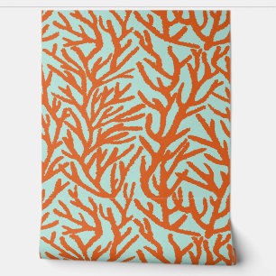 Red Coral In Blue Caribbean Sea Wallpaper