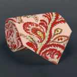 Red Coral Lime Paisley Wedding Tie<br><div class="desc">Red Pink Yellow and Green Mehndi Indian Paisley Vintage Peacock Wedding Party Tie For the Guys. Father of Bride, Father of Groom, Groomsman, Best Man and Groom. Pink Raspberry Coral Orange and Yellow Retro Paisley Wedding Design. Vintage Inspired Paisley Aesthetic Mehndi Indian Paisley Wedding Ties. Also perfect for the Art...</div>