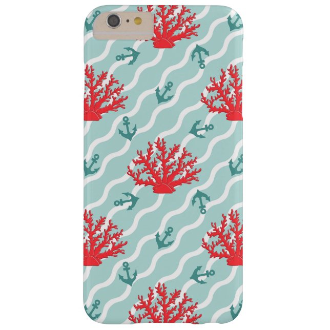 Red Coral Pattern 1 Case-Mate iPhone Case (Back)