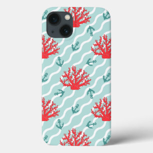 Red Coral Pattern 1 iPhone 13 Case