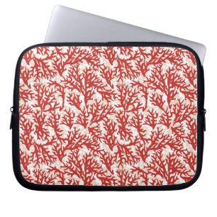 Red Coral Pattern 2 Laptop Sleeve