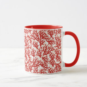Red Coral Pattern 2 Mug