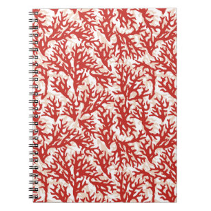 Red Coral Pattern 2 Notebook