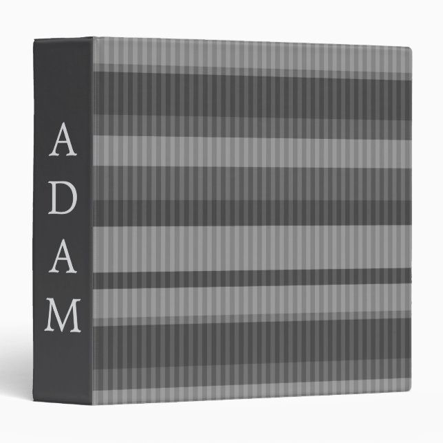 Red coral shades striped vertical pattern Binder (Front/Spine)