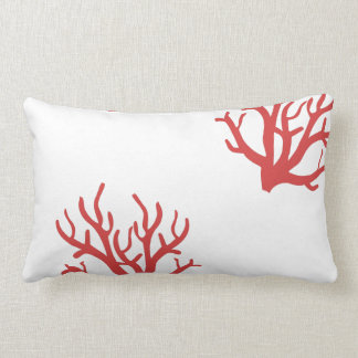 Red Coral Toss Pillow