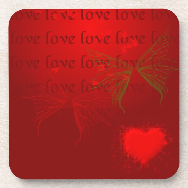 Red Cork Coaster (Front)