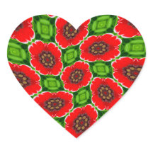 Red Corn Poppies Pattern