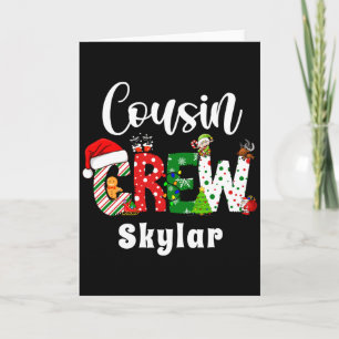 Red Cousin Crew Christmas Retro Card