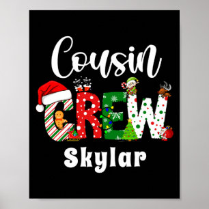 Red Cousin Crew Christmas Retro  Poster