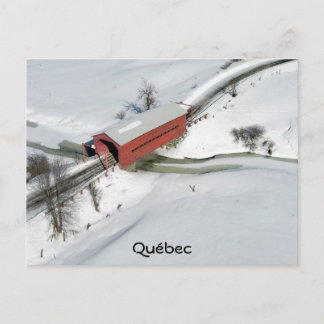 Red Covered Bridge, Québec Postcard