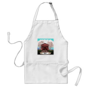 Red Covered Bridge Standard Apron