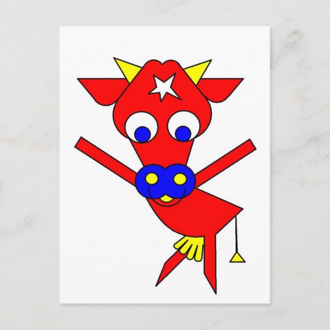 Red Cow Postcard (Front)