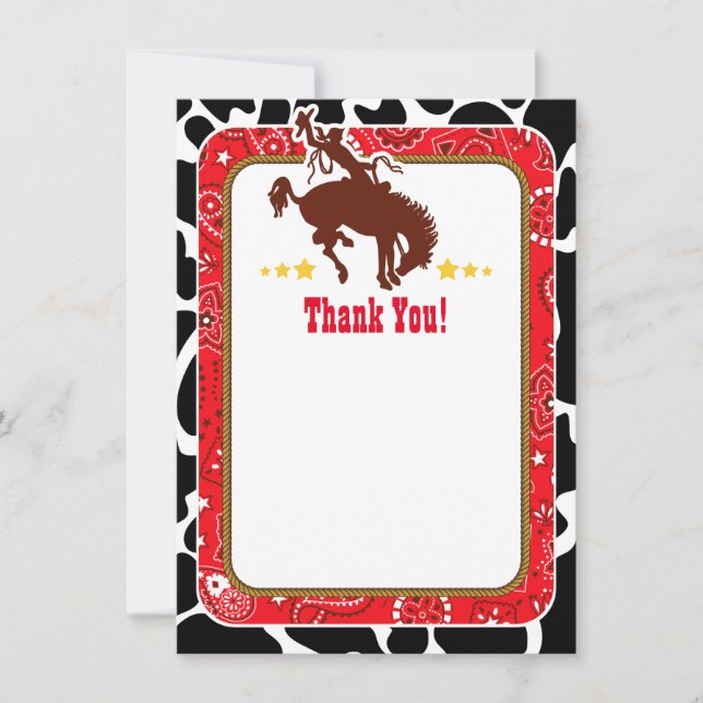 Red Cowboy Merci Notes (Devant)