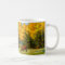 Red Cows under Yellow Fall Trees Mug