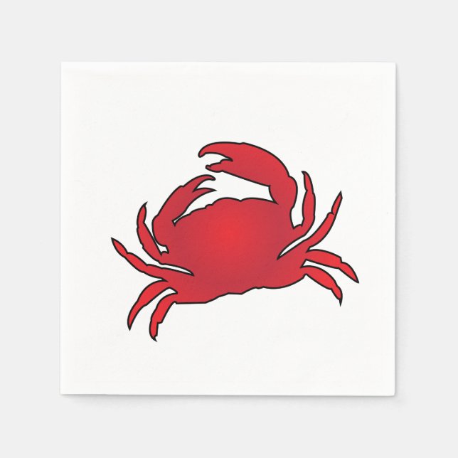 Red Crab Napkin (Front)