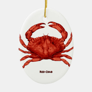 Red Crab (Pacific) Ceramic Ornament