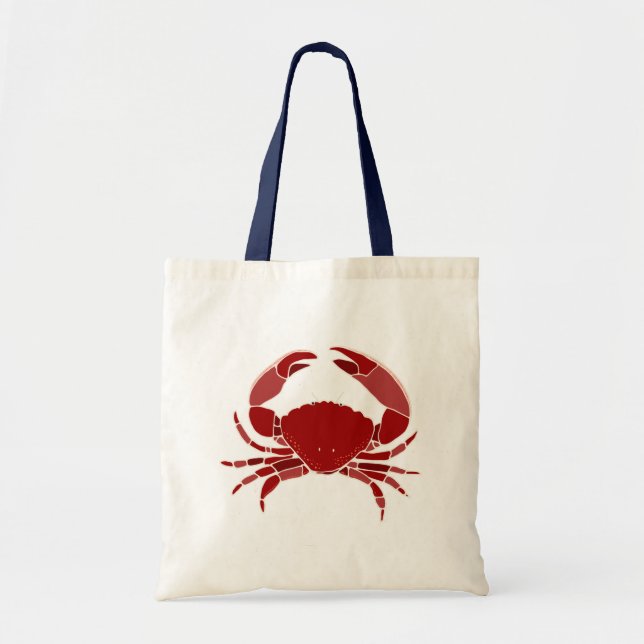 Red Crab Tote Bag (Front)