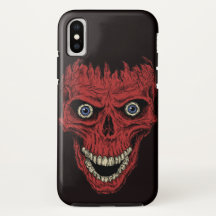 Red Crackhead Skull