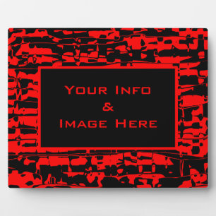 Red Crackle Frame