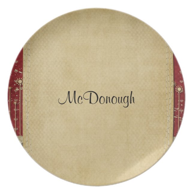 Red Crafty Love Plate (Front)