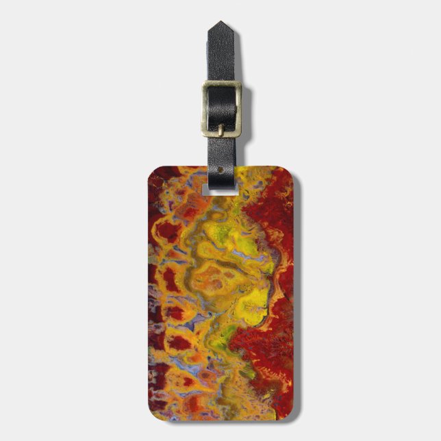 Red Crayola Jasper Luggage Tag (Front Vertical)
