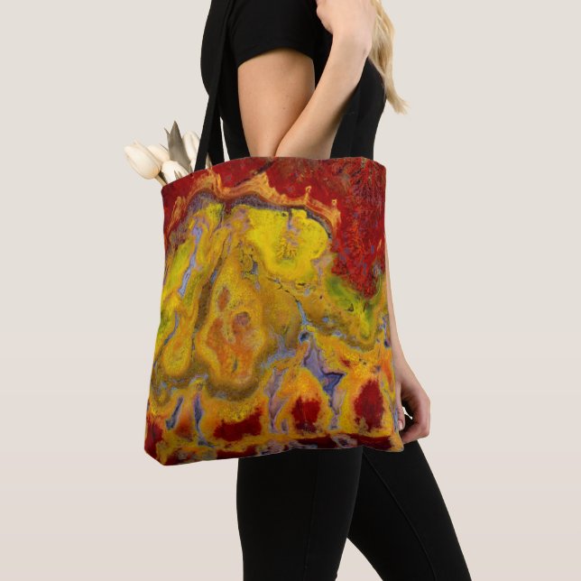 Red Crayola Jasper Tote Bag (Close Up)