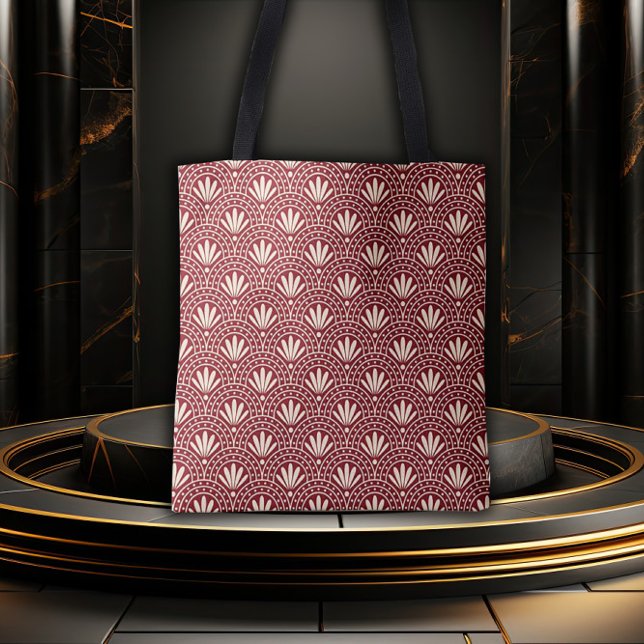 Red & Cream Gatsby Glamour Tote Bag (Creator Uploaded)